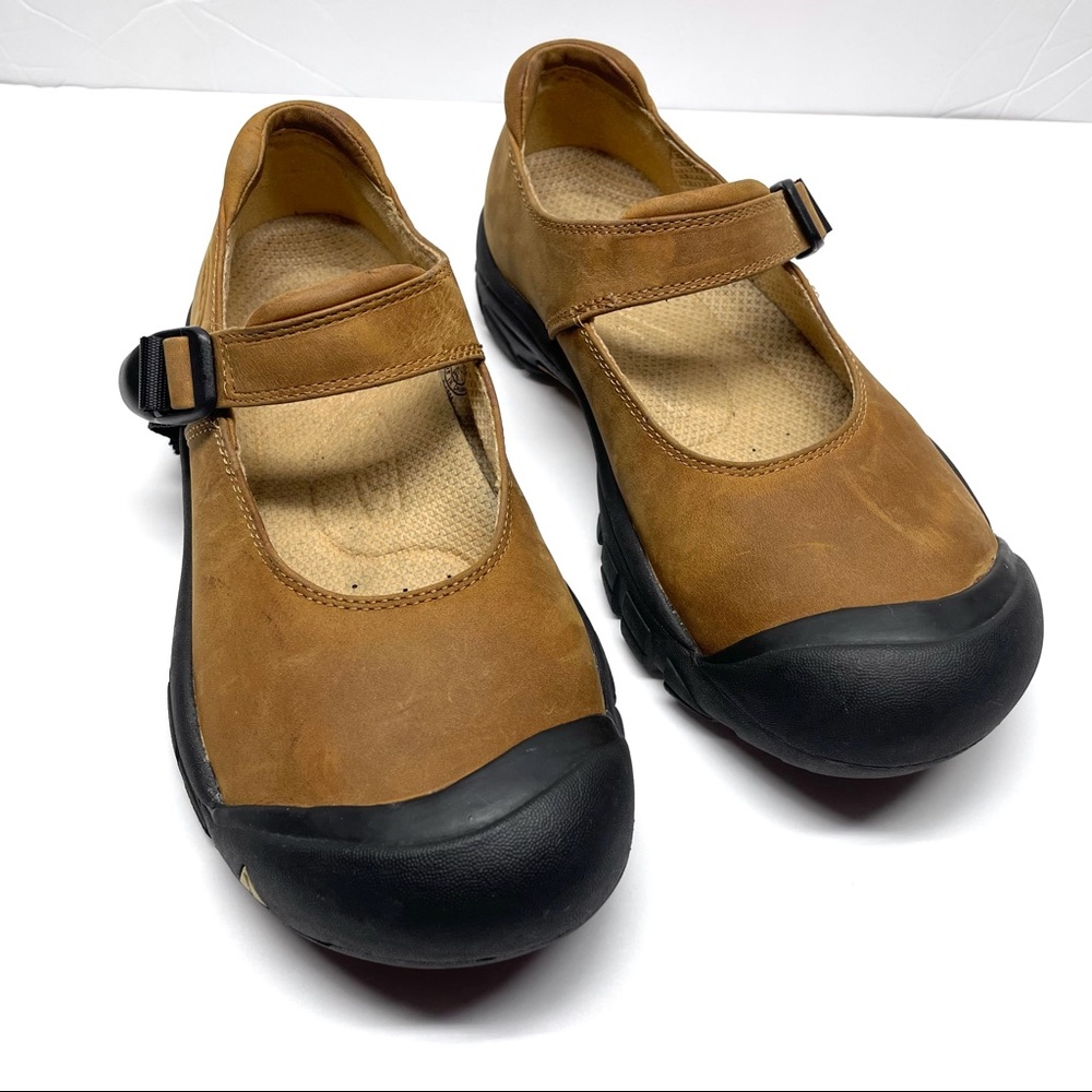 Keen Leather Nubuck Mary Jane Hiking Slip On Shoe